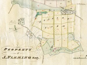 Detail of the Island estate south of Arreton Down from a plan by John Whitcher, c.1817