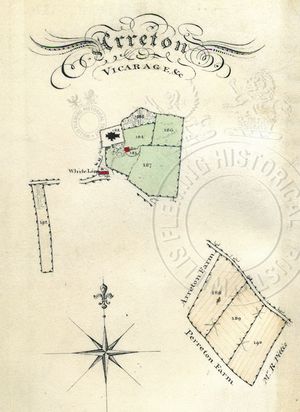 Detail of Arreton from Survey of the Estates on the Isle of Wight, 1817