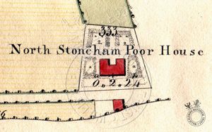 Detail from Survey of Roger's Bargain and North Stoneham Poor House, 1816