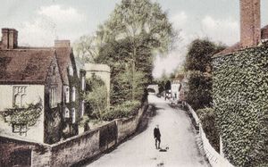 Swaythling Grange (left) and Swaythling Farmhouse (right) at Swaythling village were probably the manor houses of the two Swaythling manors.