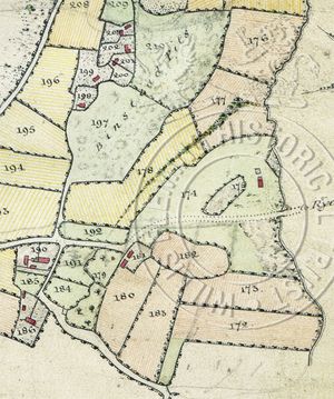 Detail of the farm from Survey of the Estates on the Isle of Wight, 1817